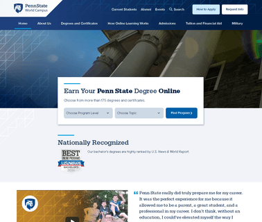 Penn State World Campus graduate programs