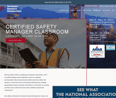 National Association of Safety Professionals investigation training