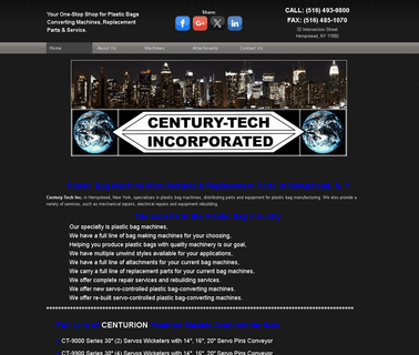Century-Tech Incorporated side seal bag