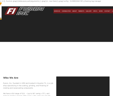 Fusion Inc main coating