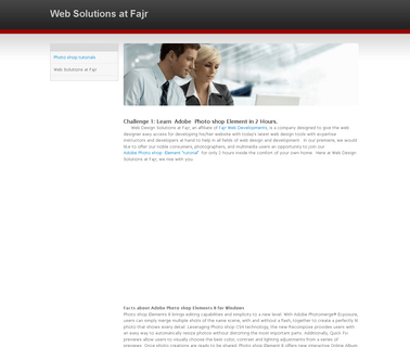 Web Solutions at Fajr - Photo Shop Tutorials virginia marketing