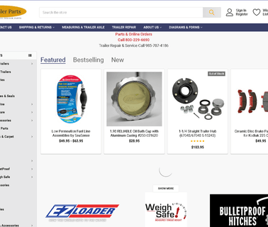 Trusted Provider of Boat and Utility Trailer Parts and Repair loader electric