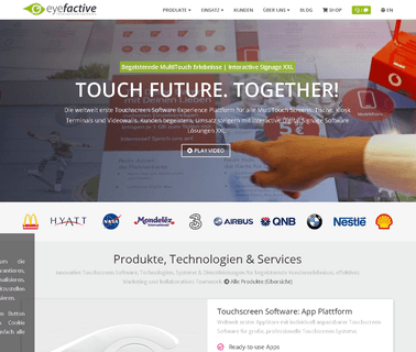 Eyefactive Gmbh information interactive digital signage