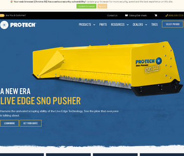 Pro-Tech Sno Pushers equipment work