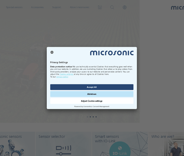 Microsonic, Ultraschall Sensori identification systems accessories