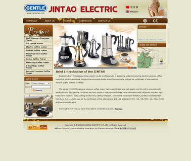 Zhejiang Jintao Electric coffee cup saucer