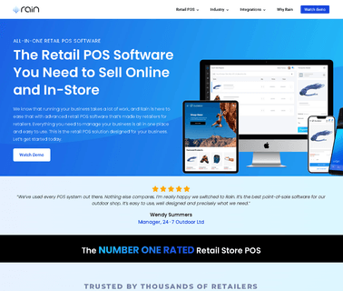 Rain Retail Software apparatus water