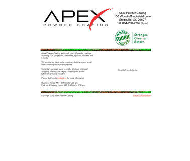 Apex Powder Coating Inc fabrication welding