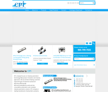 Canada Pneumatics tubing and fittings