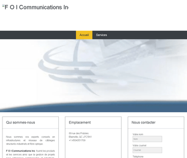 F.O.I. Communications fiber net cloth