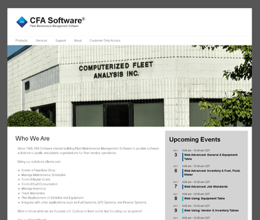 Cfa Software vehicle fleet