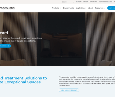 Primacoustic video sound equipment