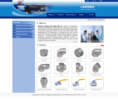 Wenzhou Lianggang Pipe Fitting Valve stainless pipe