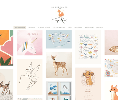 Snazzyhues by Teju Reval merchandise stationery