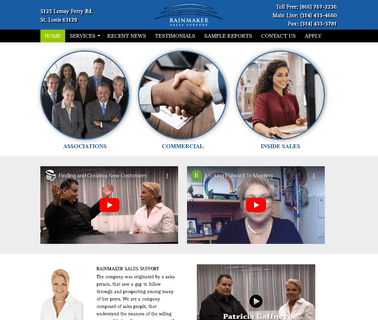 Rainmaker Sales Support services consultants rubber