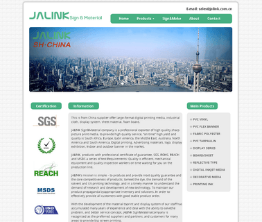 Shanghai Jalink Industrial flex banner solvent