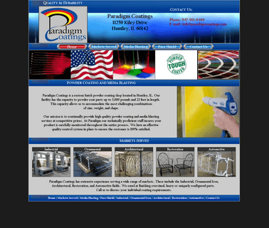Paradigm Coatings Powder Coating Media Blasting Huntley Il coatings powder