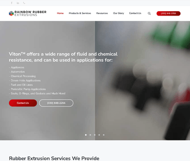 Rainbow Rubber Extrusions - Custom Viton Extrusions viton hose