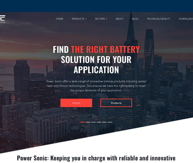 Power-Sonic Corporation cycle solar gel