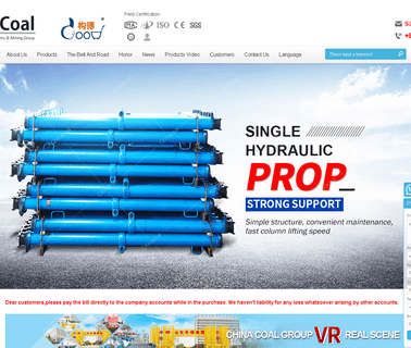 Shandong China Coal Group hydraulic power unit