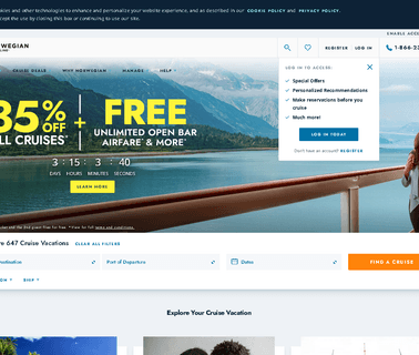 Norwegian Cruise Line chair cushion dining
