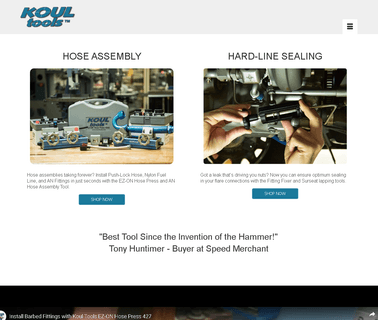Koul Tools; Hose Assembly and Hard Line Sealing tools hard