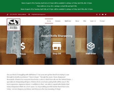 Expert Sharpening of Japanese Knives Non-Japanese Knives woodworking