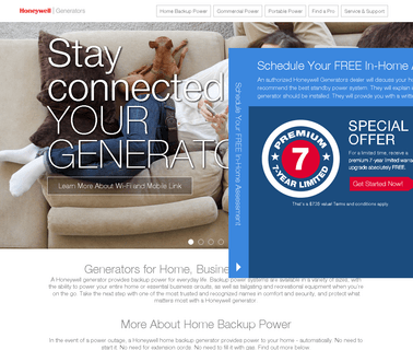 Honeywell Generators - Home 10kw inverter generators