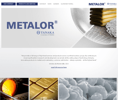 Metalor Technologies Uk Limited fibers yarns