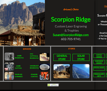 Scorpion Ridge Custom Laser Engraving and Trophies  trophies