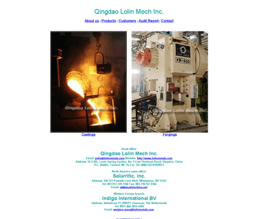 Qingdao Lolin Mech Inc. sand cast