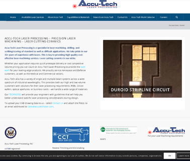 Accu-Tech Laser Processing Quality Laser Services high effective