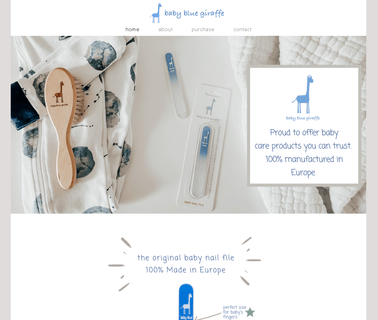 Baby Blue Giraffe worry free
