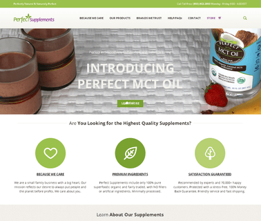 Perfect Supplements fair trade foods