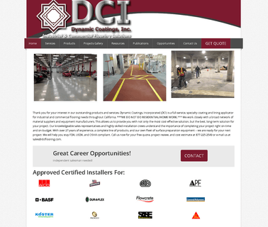 Dynamic Coatings contract accessories