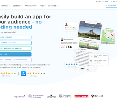 Mobile Apps for Events, Enterprises, Colleges universities colleges