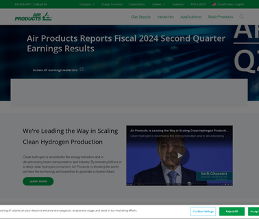 Air Products and Chemicals deuterium gases