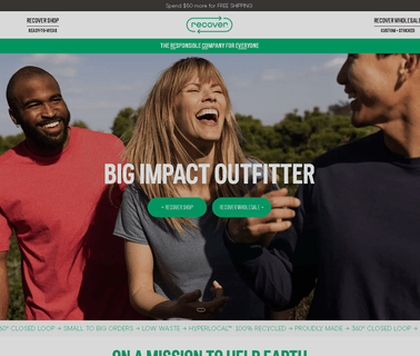 Recover Brands apparel running