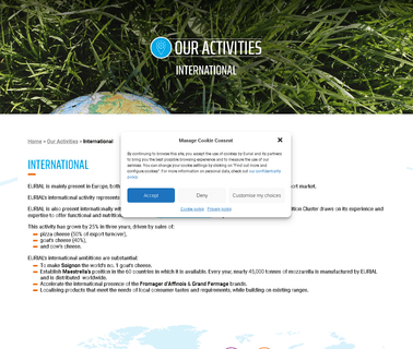 Eurial; Collecte De Lait Et Transformation De transformation