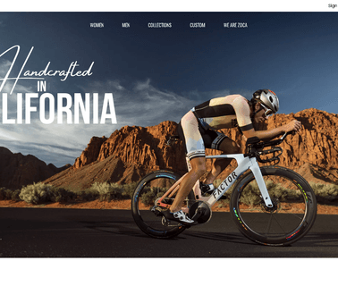 Zoca bicycle apparel custom