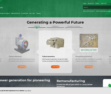 Kato Engineering generator design