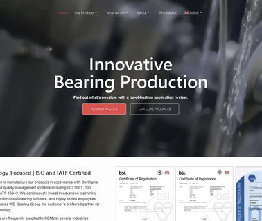 China Wuxi Wanda Industrial Wd Bearings customized bearings