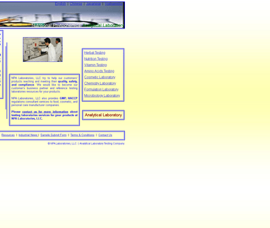 Analytical Laboratory Testing Laboratories in California herbal dietary supplements