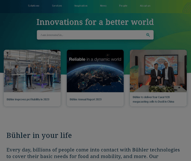Buhler Group led packaging material