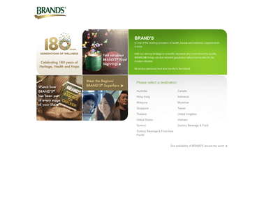 Brands World Global Page supplements beauty