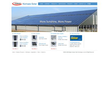 Ningbo Komaes Solar Technology street system lighting