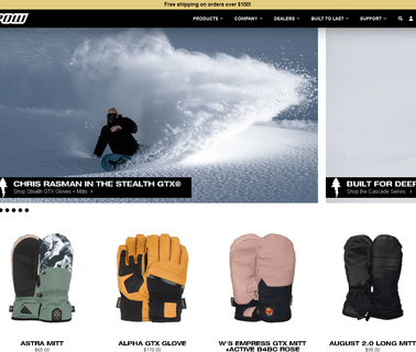 Pow Glove Co. childrens ski clothing