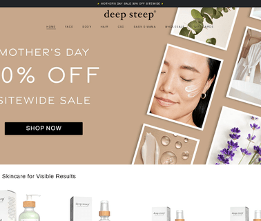 Deep Steep bath spa product