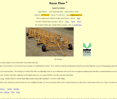 Home - Rayne Plane equipment point