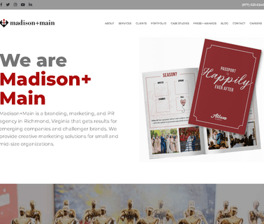 Madison Main Branding Marketing & Pr Agency Richmond Va advertising public relations